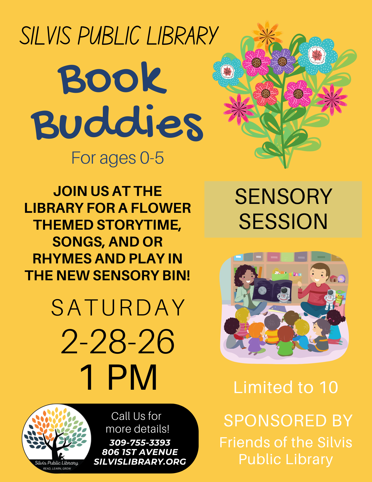 Book Buddies Sensory Session Flowers 2