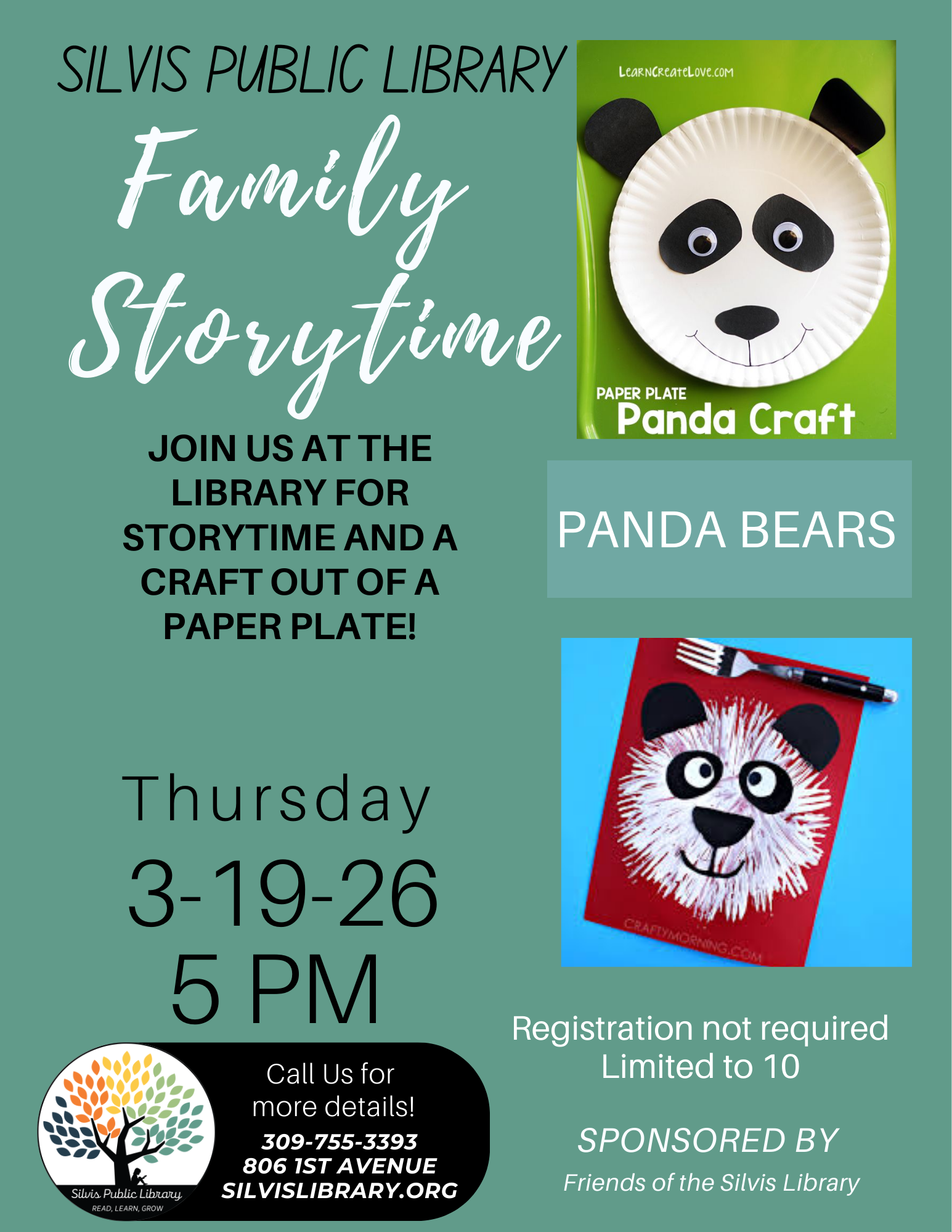Family Storytime panda bears 2
