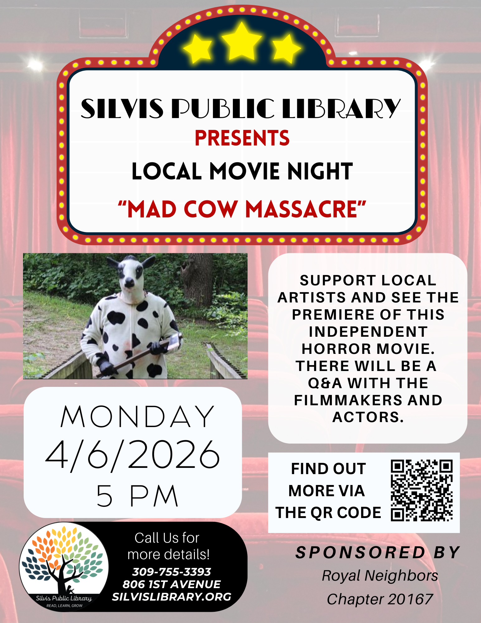 Local Movie Night - Mad Cow Massacre