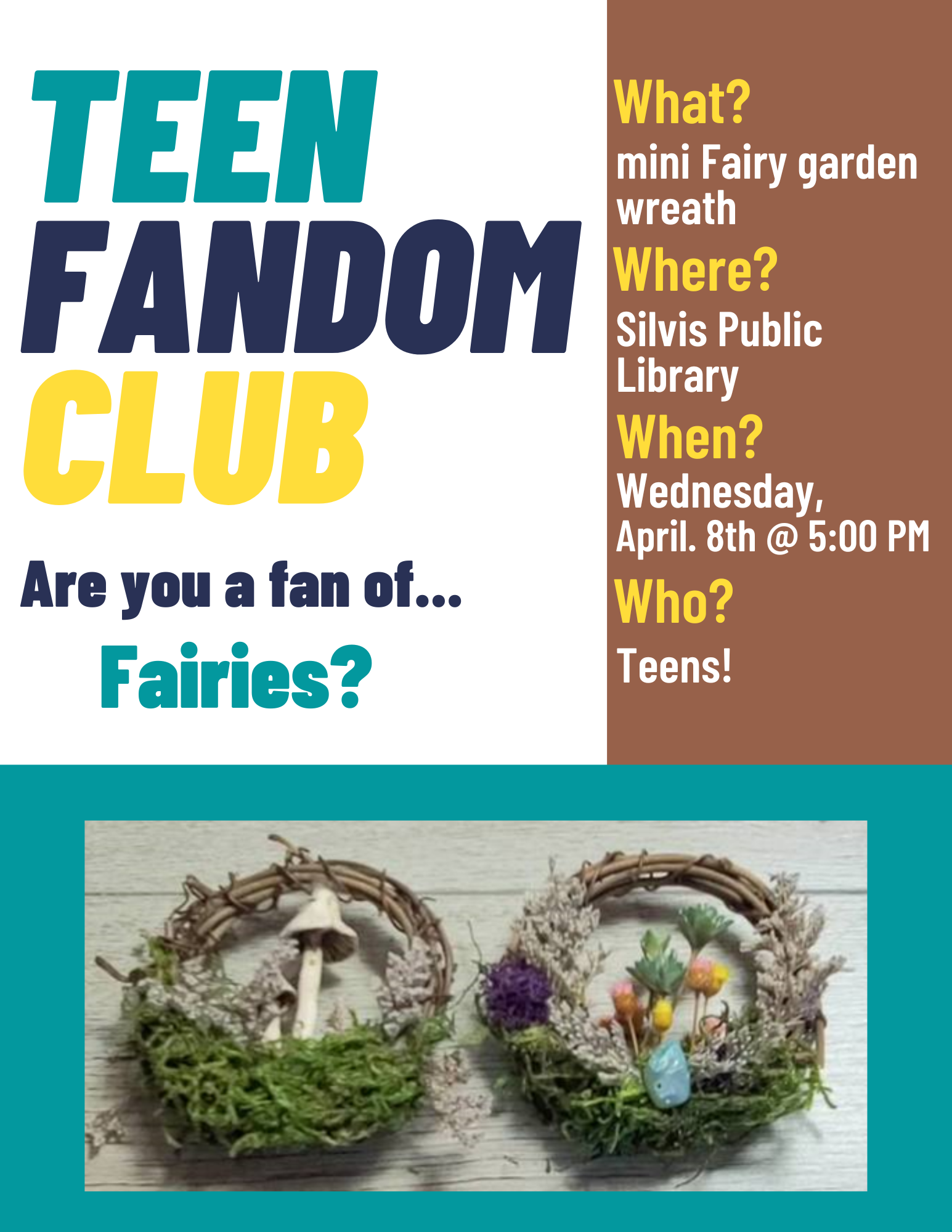 Teen Fandom Club Fairy's Mini Wreath