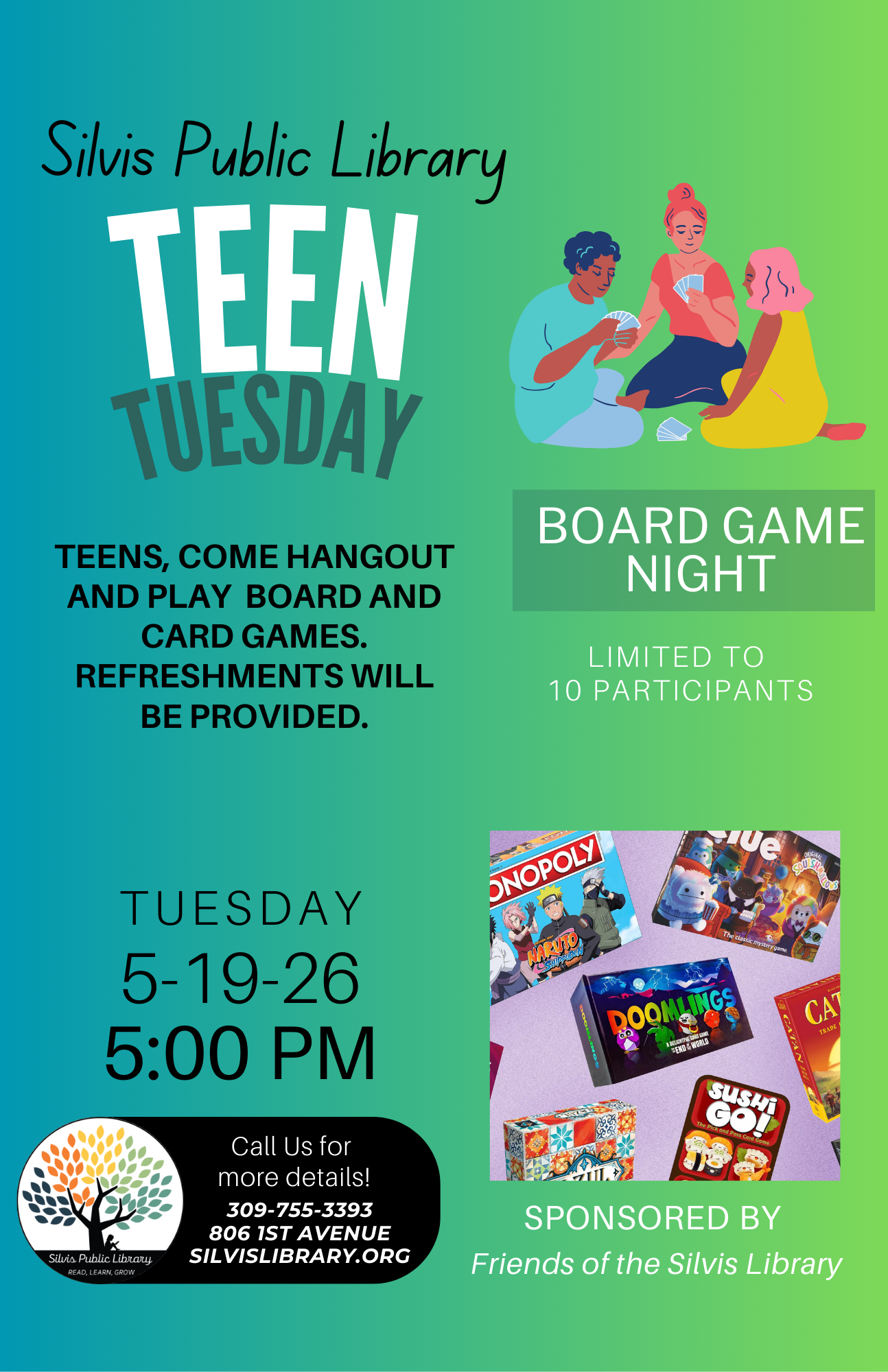 Teen Tuesday Board Game Night