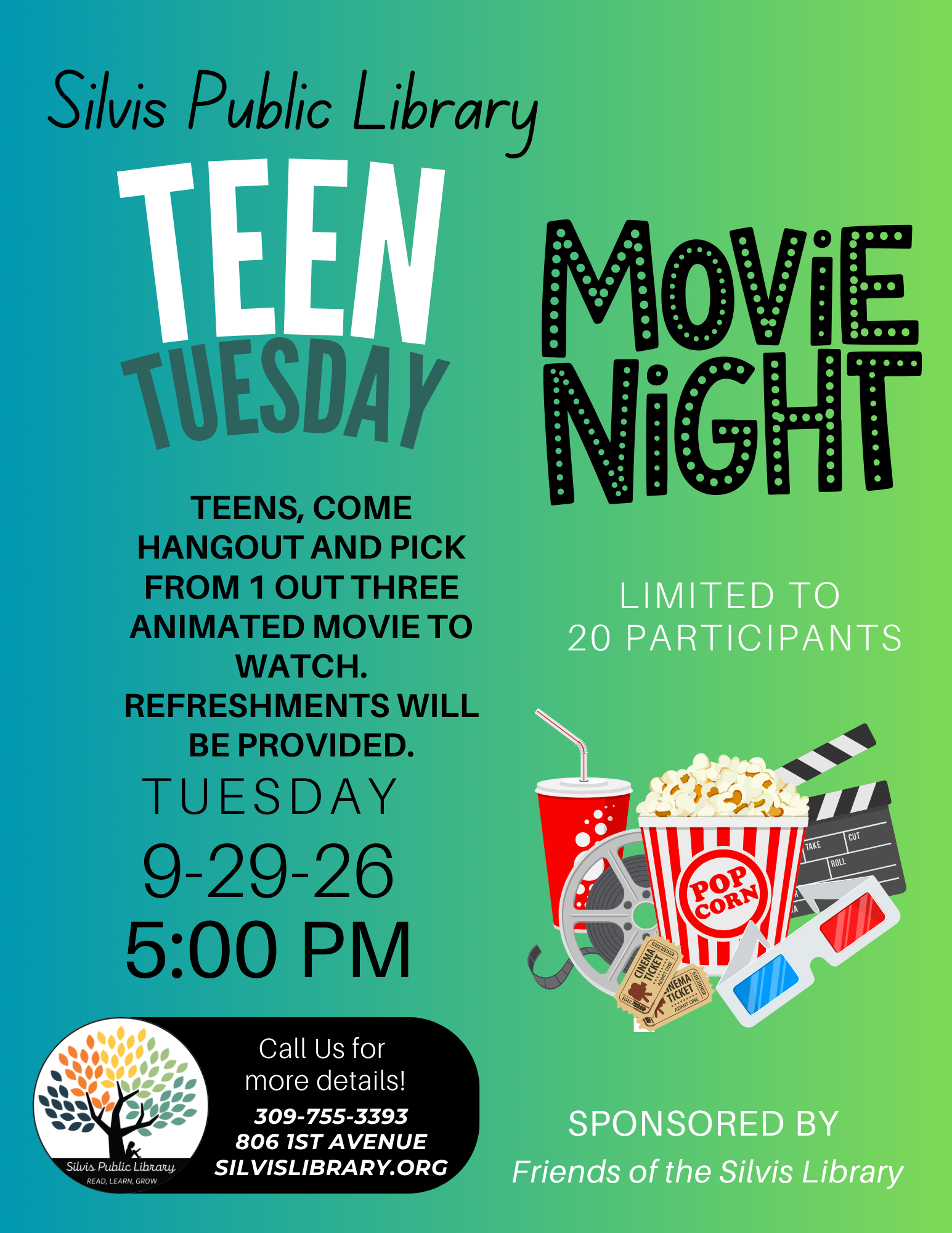 9-29-26 Teen Movie Night